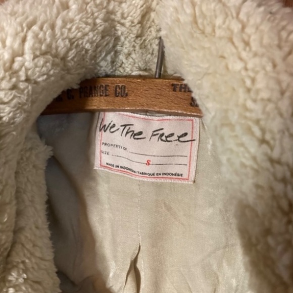 We The Free Shearling Moto Jacket Women’s Size Small - Picture 4 of 12